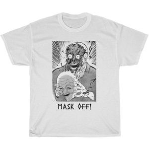 Mask Off White Japanese Anime Manga Art Tee